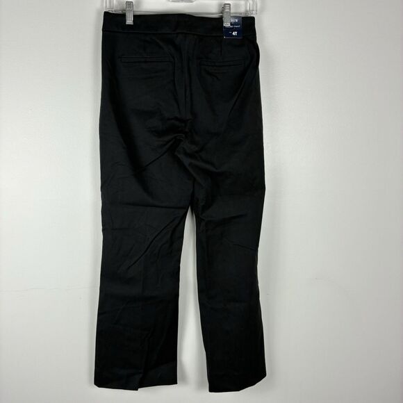 J Crew Kelsey Flare Ankle Pants Size 4  Tall Black NWT Cotton Stretch Work Pant - Picture 5 of 8